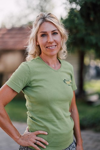 Mitarbeiterin Nadine.