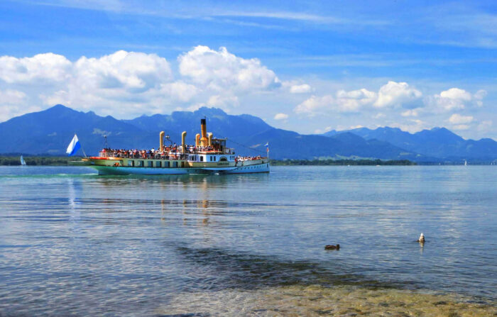 Chiemsee, Schifffahrt, Huberhof Ollerding