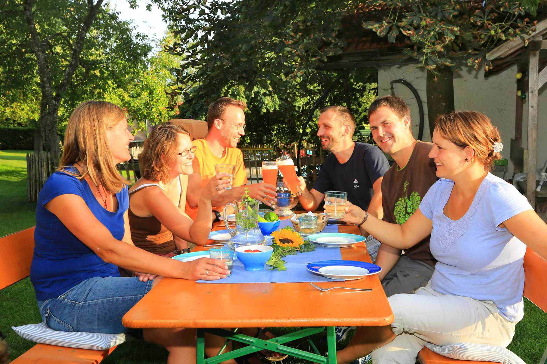 Familienzeit, Grillen, Huberhof Ollerding