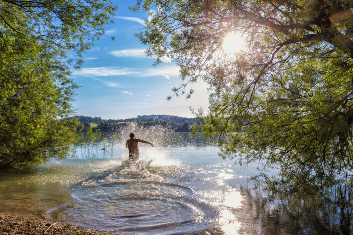 Huberhof Ollerding, Seen und Baeder, Schwimmer