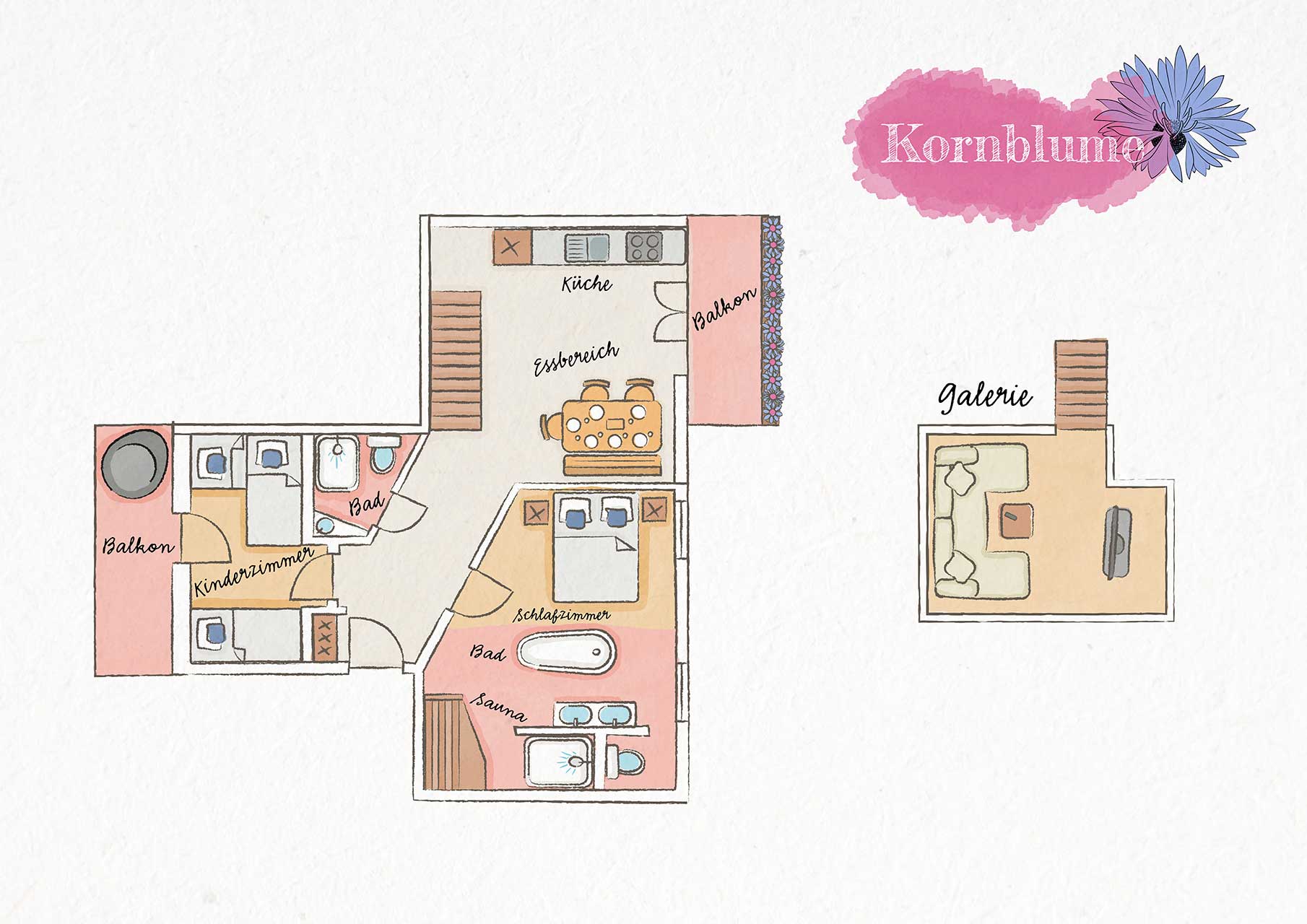 Huberhof Ollerding Kornblume Apartment