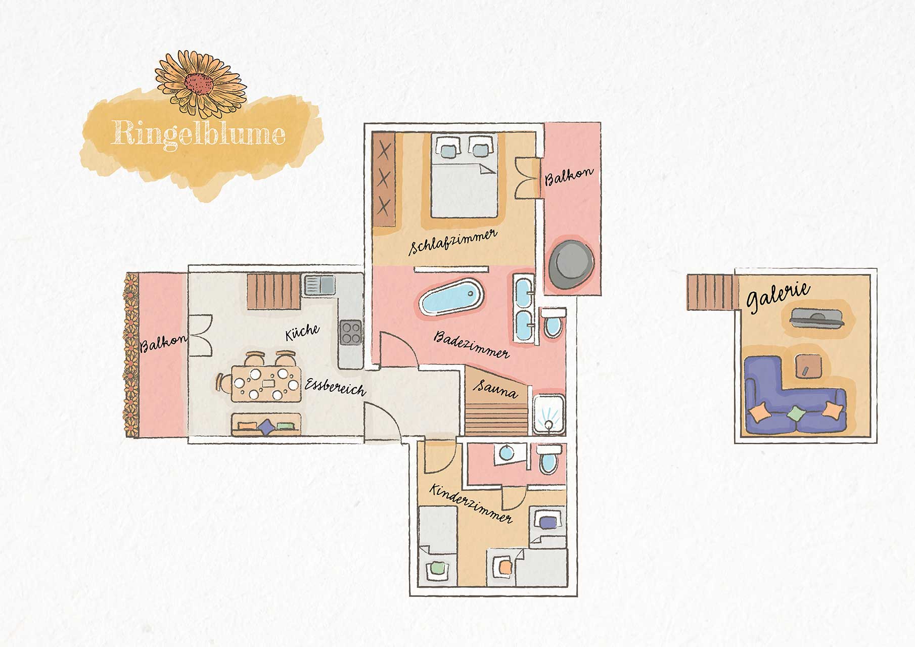 Huberhof Ollerding Ringelblume Apartment
